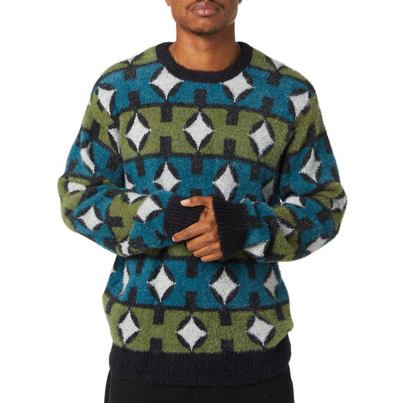 Jersey HUF: Space Age Crewneck Sweater (Pine)