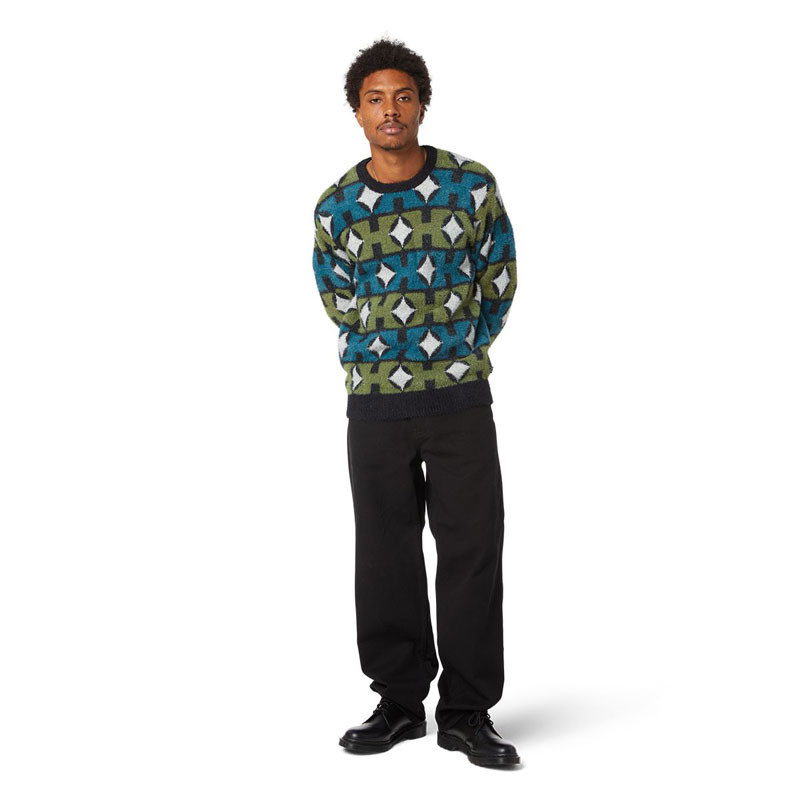 Jersey HUF: Space Age Crewneck Sweater (Pine)