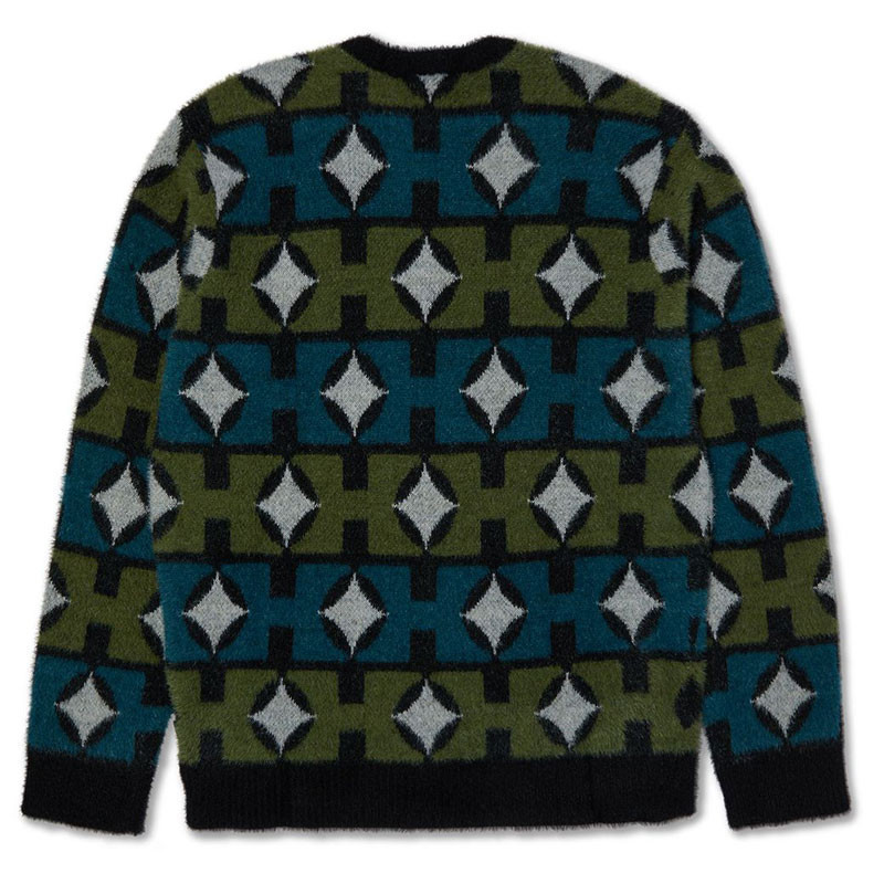 Jersey HUF: Space Age Crewneck Sweater (Pine)