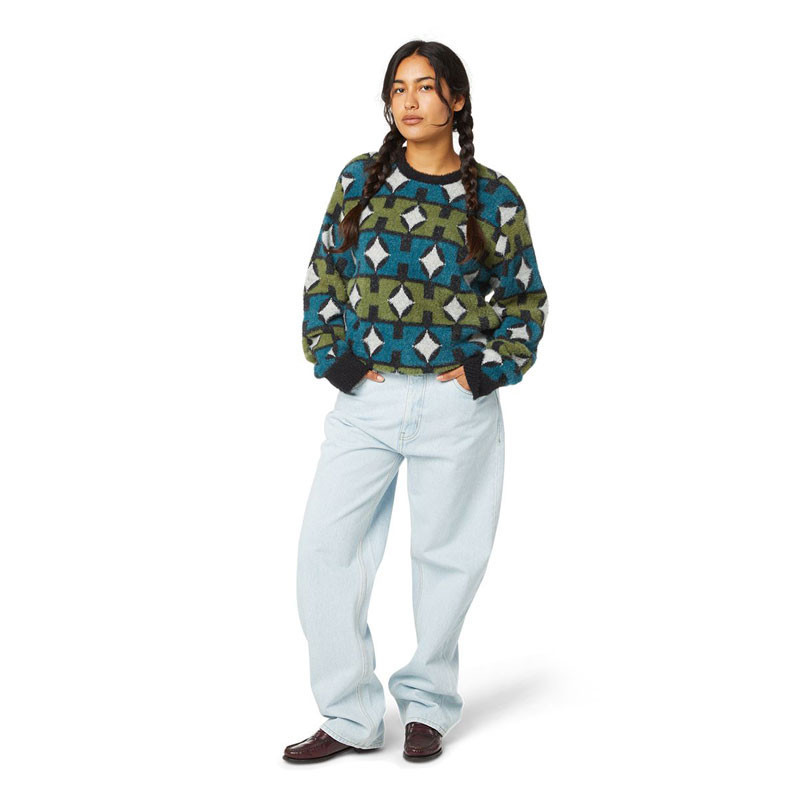 Jersey HUF: Space Age Crewneck Sweater (Pine)