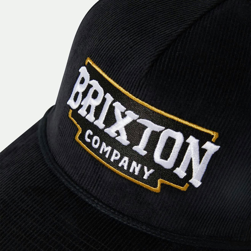 Gorra Brixton: Pierson C Np Mp Snpk (Black Corduroy)