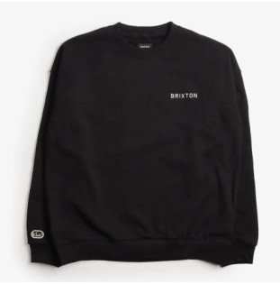 Sudadera Brixton: Embroidered Heavy Weight Crew (Black)