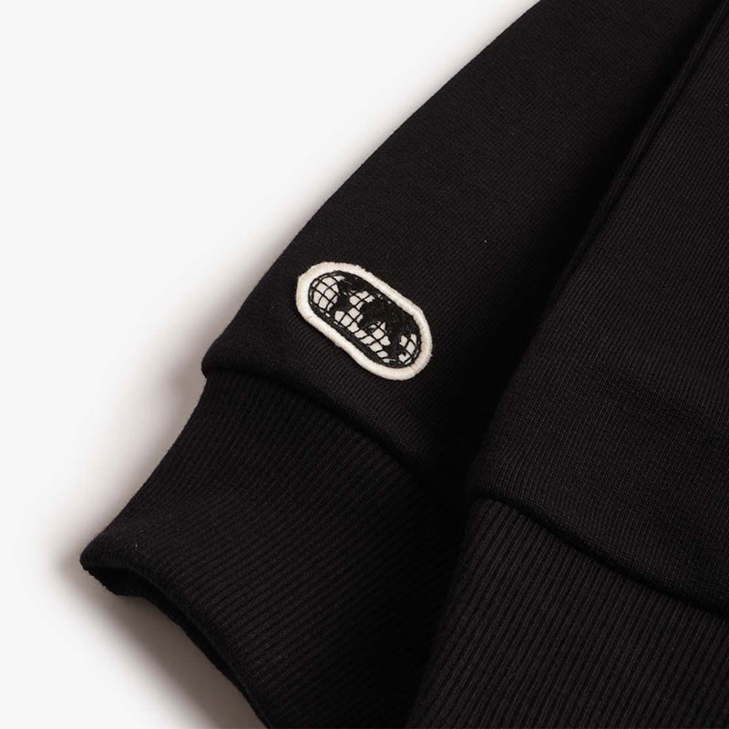 Sudadera Brixton: Embroidered Heavy Weight Crew (Black)
