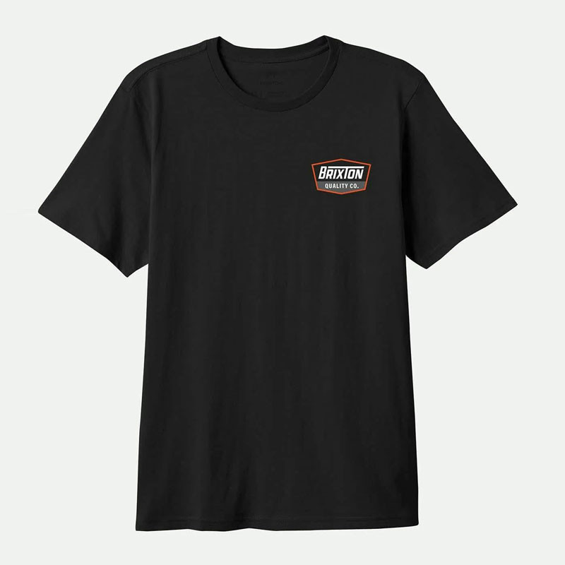 Camiseta Brixton: Regal SS Stt (Black Classic Orange White)