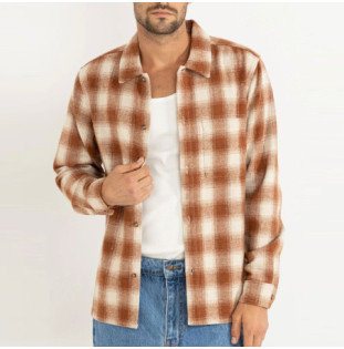 Camisa Rhythm: Bison LS Shirt (Tobacco)