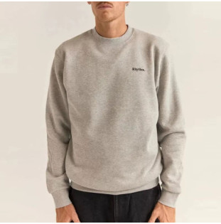 Sudadera Rhythm: Brand Fleece Crew (Grey Heather)