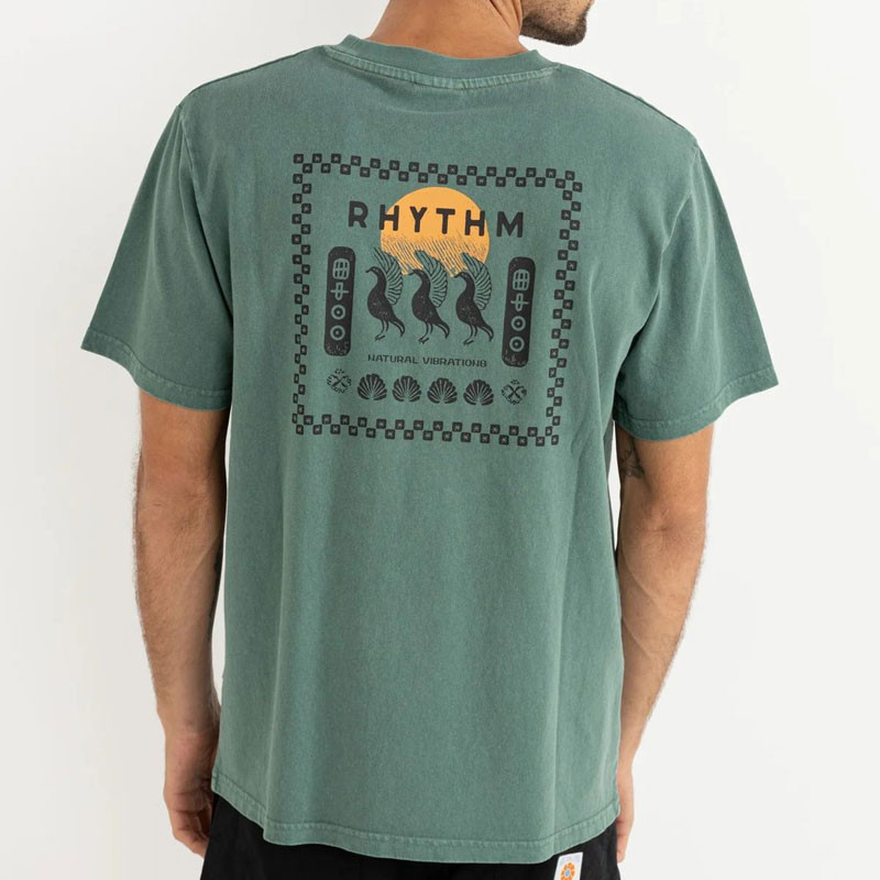 Camiseta Rhythm: Natural Vibr Vintage SS T (Vintage Green)