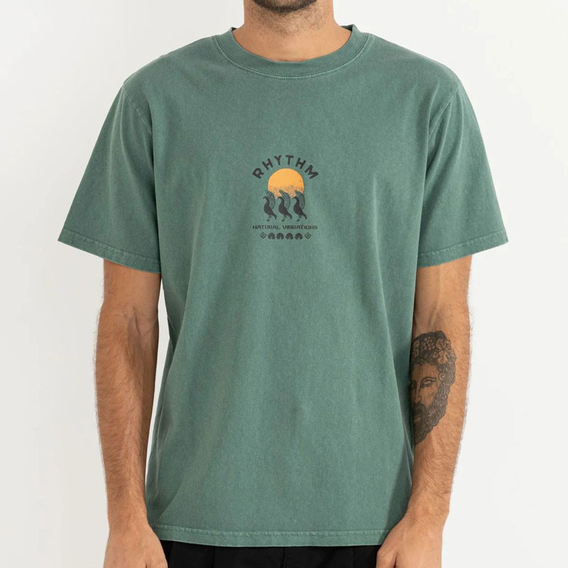 Camiseta Rhythm: Natural Vibr Vintage SS T (Vintage Green)