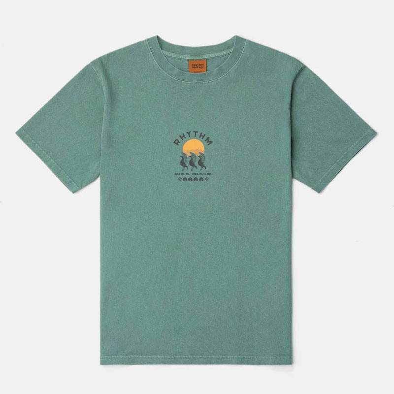 Camiseta Rhythm: Natural Vibr Vintage SS T (Vintage Green)