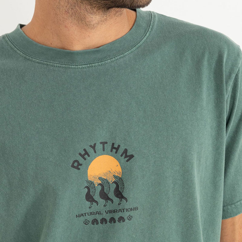 Camiseta Rhythm: Natural Vibr Vintage SS T (Vintage Green)