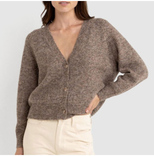 Jersey Rhythm: Quinn Knit Cardigan (Oatmeal)