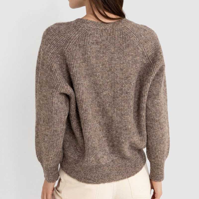 Jersey Rhythm: Quinn Knit Cardigan (Oatmeal)