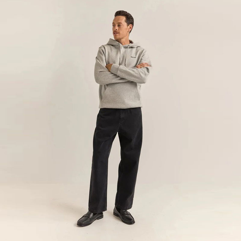 Sudadera Rhythm: Brand Fleece Hood (Grey Heather)