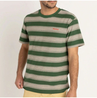 Camiseta Rhythm: Echo Stripe SS T Shirt (Natural)