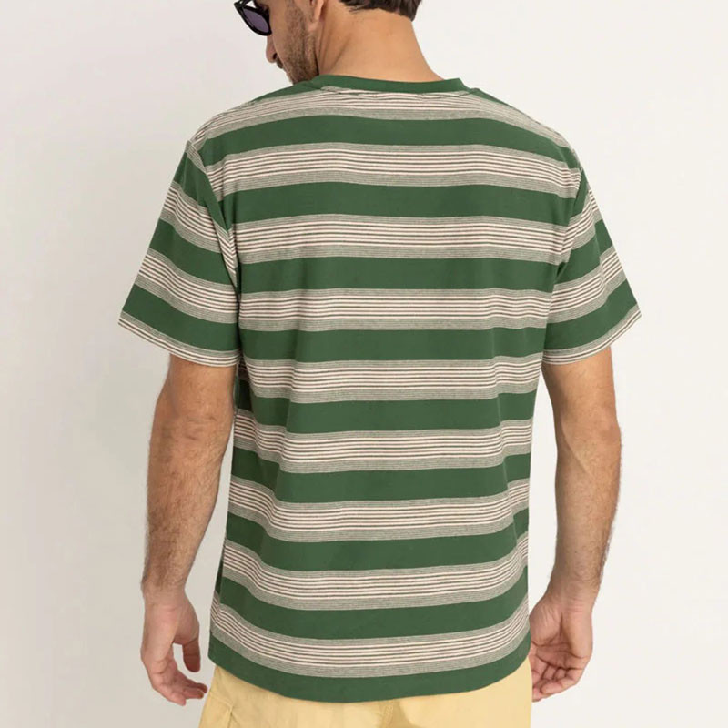 Camiseta Rhythm: Echo Stripe SS T Shirt (Natural)