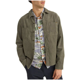 Camisa Rhythm: Corduroy LS Shirt (Dried Sage)