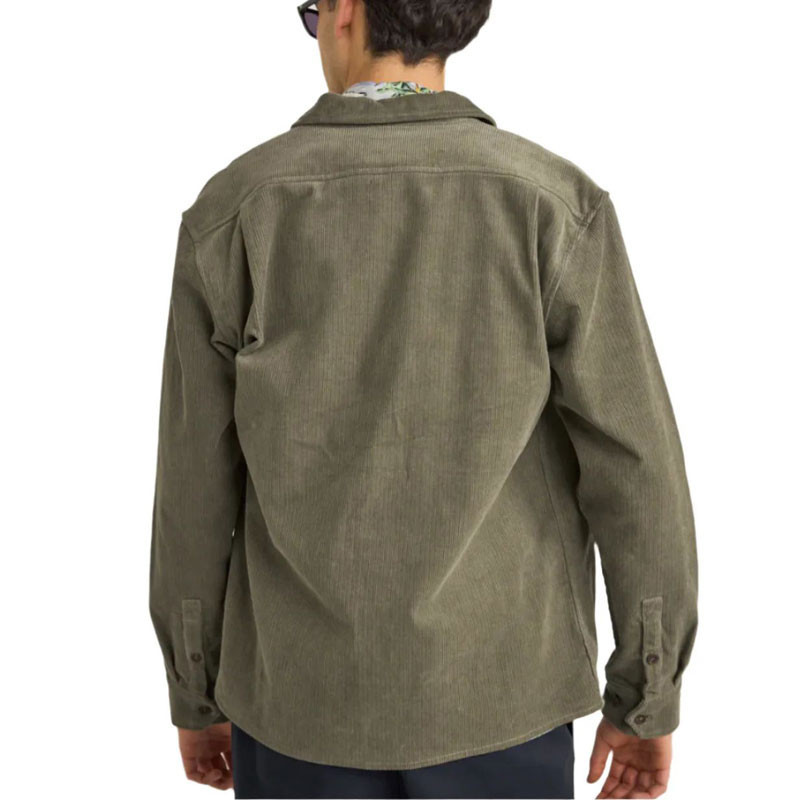 Camisa Rhythm: Corduroy LS Shirt (Dried Sage)