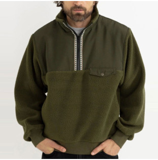 Sudadera Rhythm: Pfeiffer Sherpa Fleece (Olive)