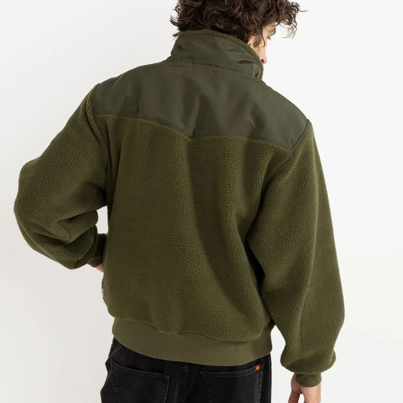 Sudadera Rhythm: Pfeiffer Sherpa Fleece (Olive)