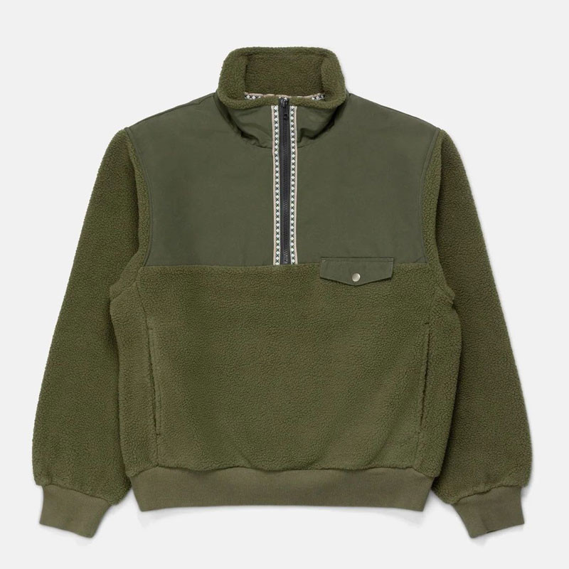 Sudadera Rhythm: Pfeiffer Sherpa Fleece (Olive)