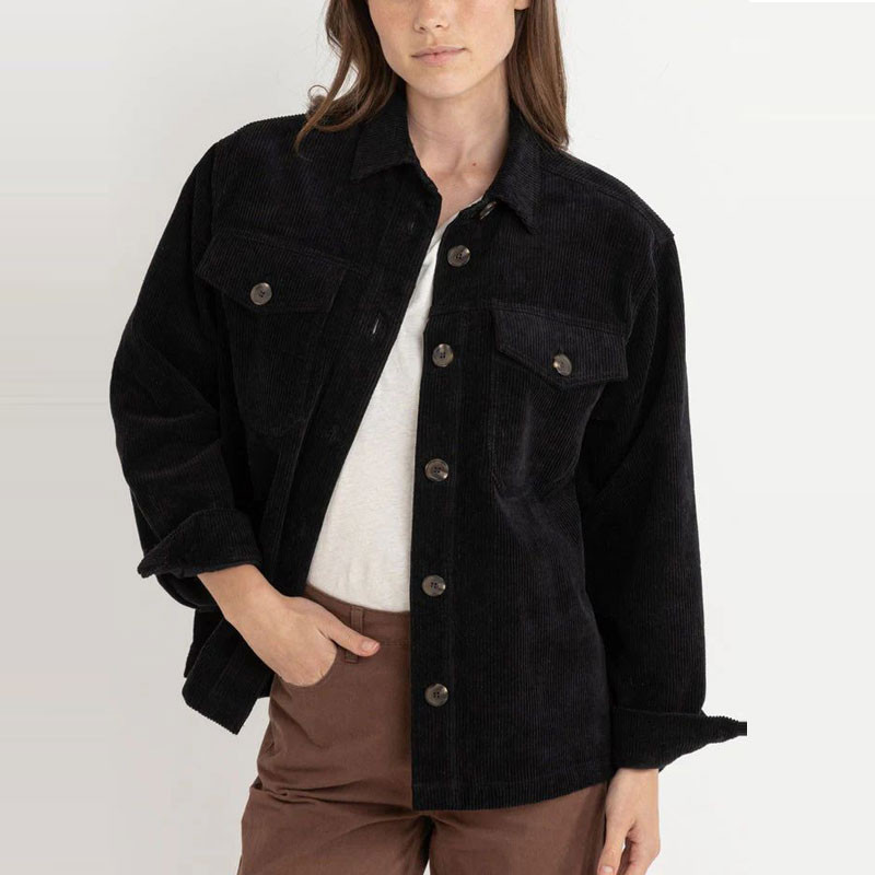 Chaqueta Rhythm: Kendrick Corduroy Jacket (Black)
