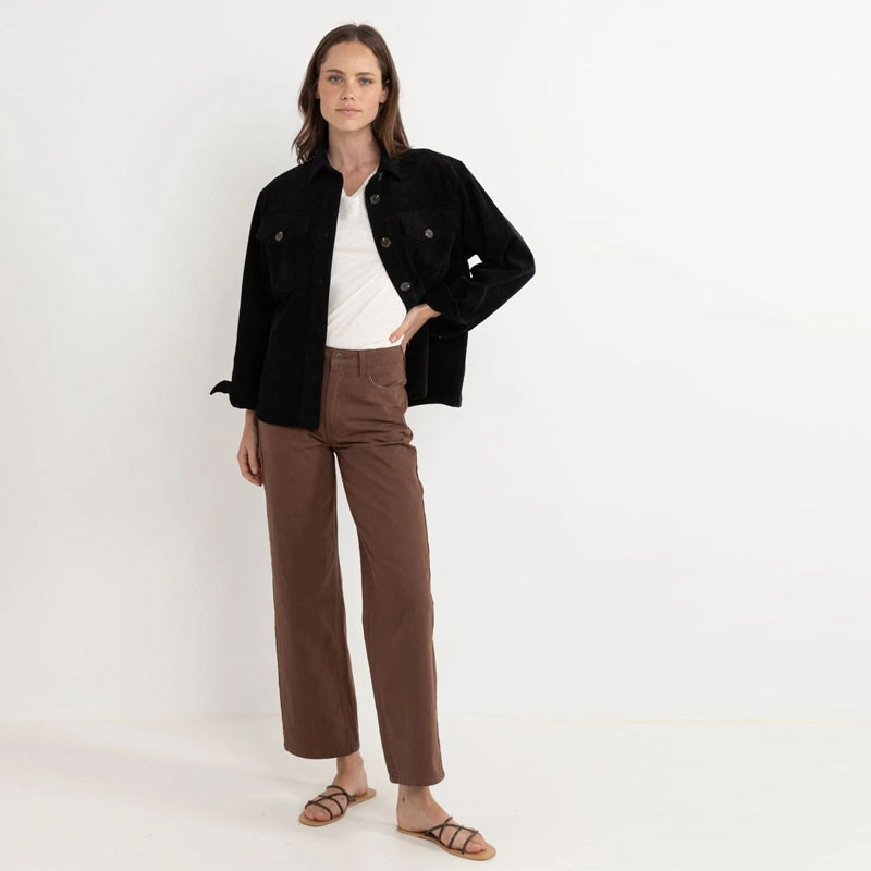 Chaqueta Rhythm: Kendrick Corduroy Jacket (Black)