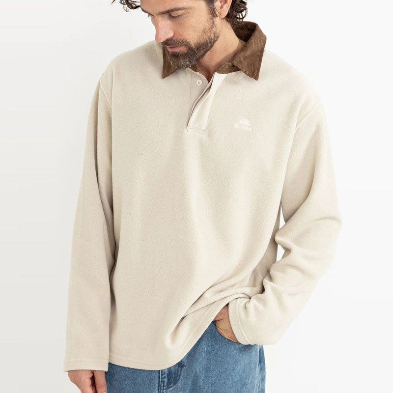 Sudadera Rhythm: Awake Polar Fleece Polo (Natural)