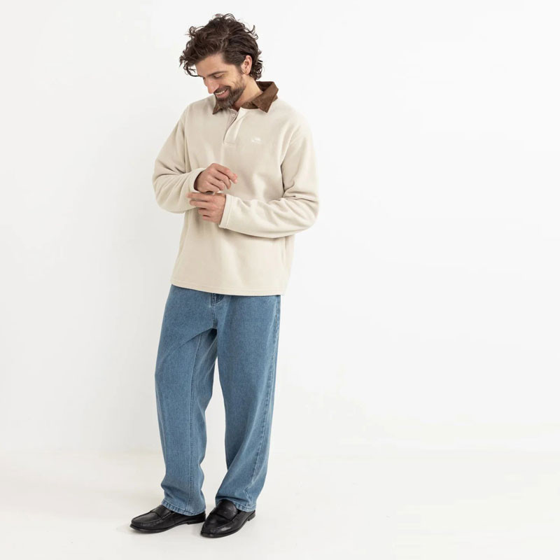 Sudadera Rhythm: Awake Polar Fleece Polo (Natural)