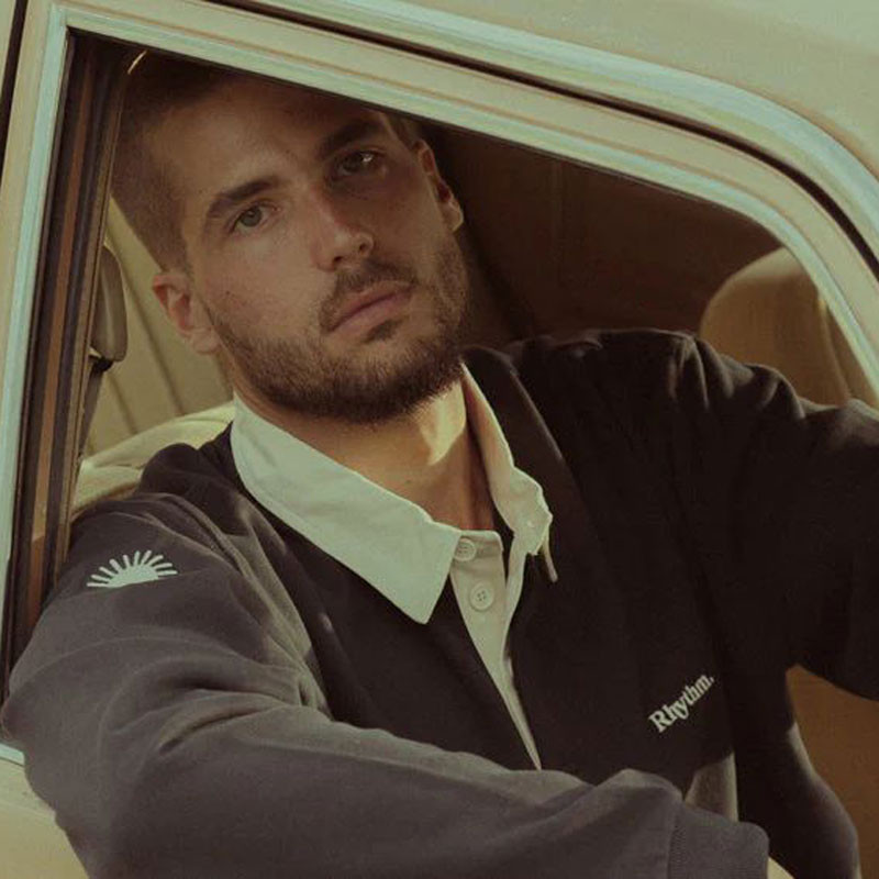 Polo Rhythm: Vintage Rugby LS Polo (Indigo)