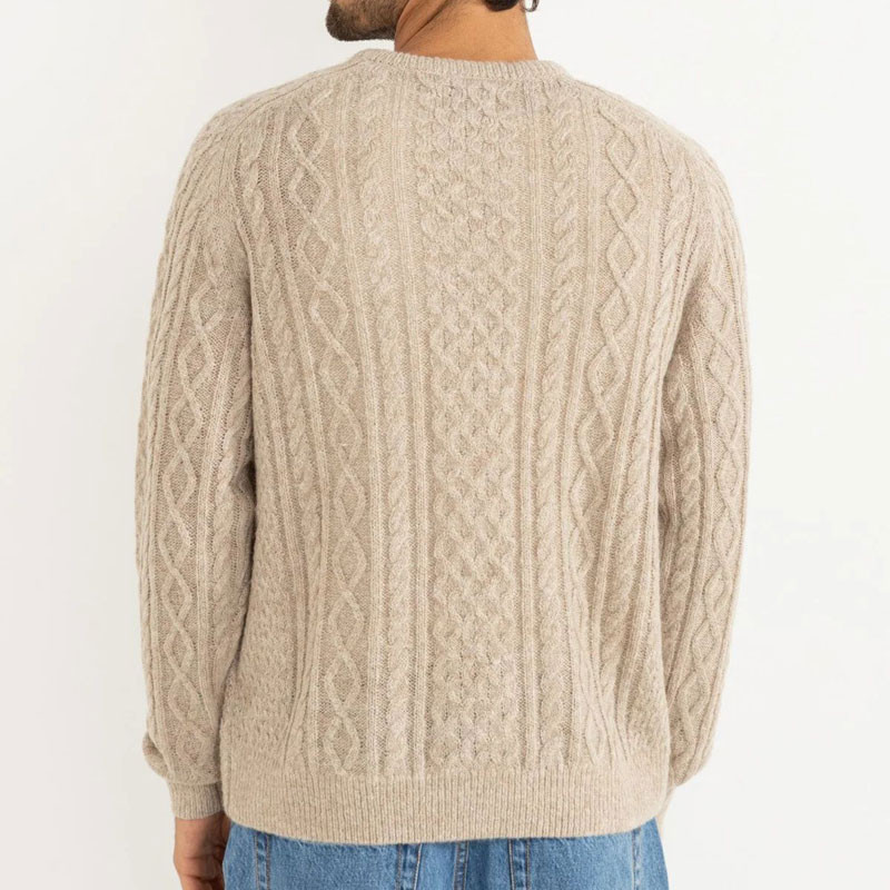 Jersey Rhythm: Mohair Fishermans Knit (Oatmeal)