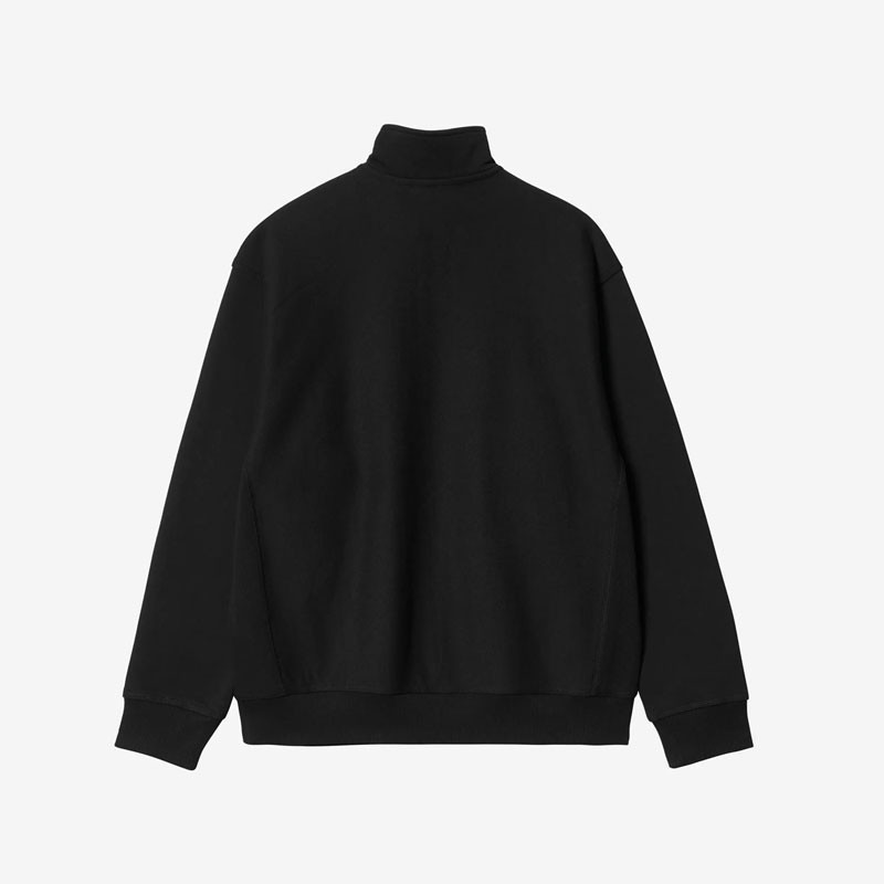 Sudadera Carhartt WIP: Half Zip American Script Sweat (Black)