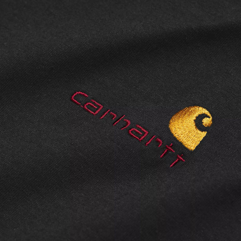 Camiseta Carhartt WIP: LS American Script T Shirt (Black)