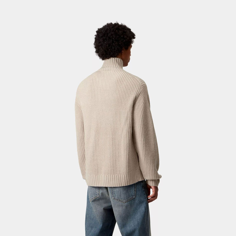 Jersey Carhartt WIP: Detroit Half Zip Sweater (Fleur De Sel)