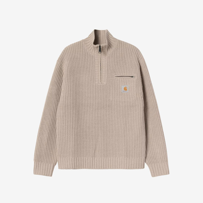 Jersey Carhartt WIP: Detroit Half Zip Sweater (Fleur De Sel)