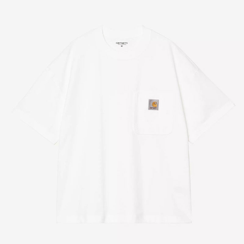Camiseta Carhartt WIP: SS Work Pocket T Shirt (White)