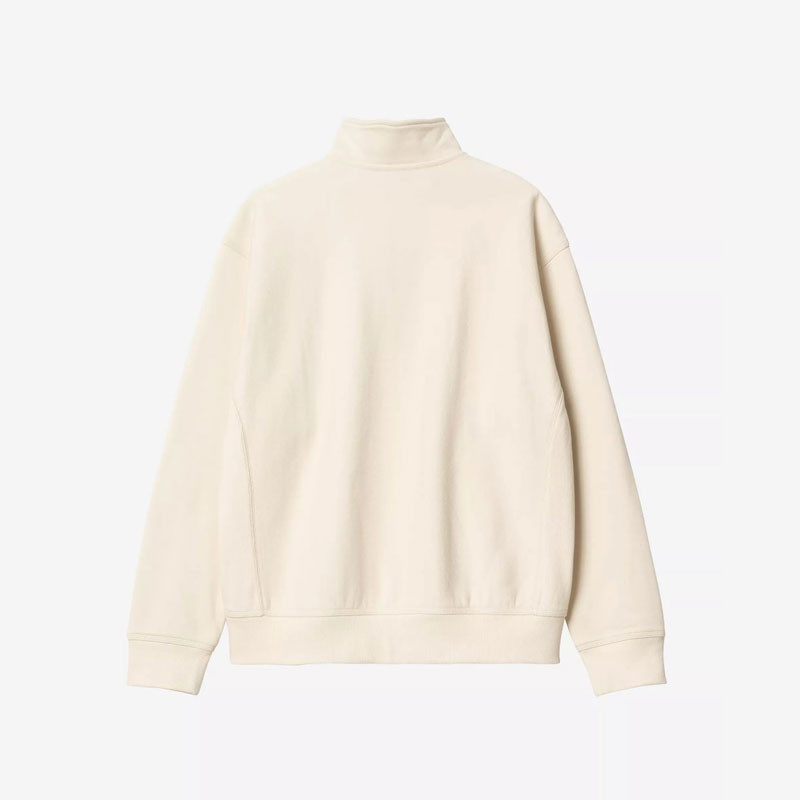 Sudadera Carhartt WIP: Half Zip American Script Sweat (Natural)