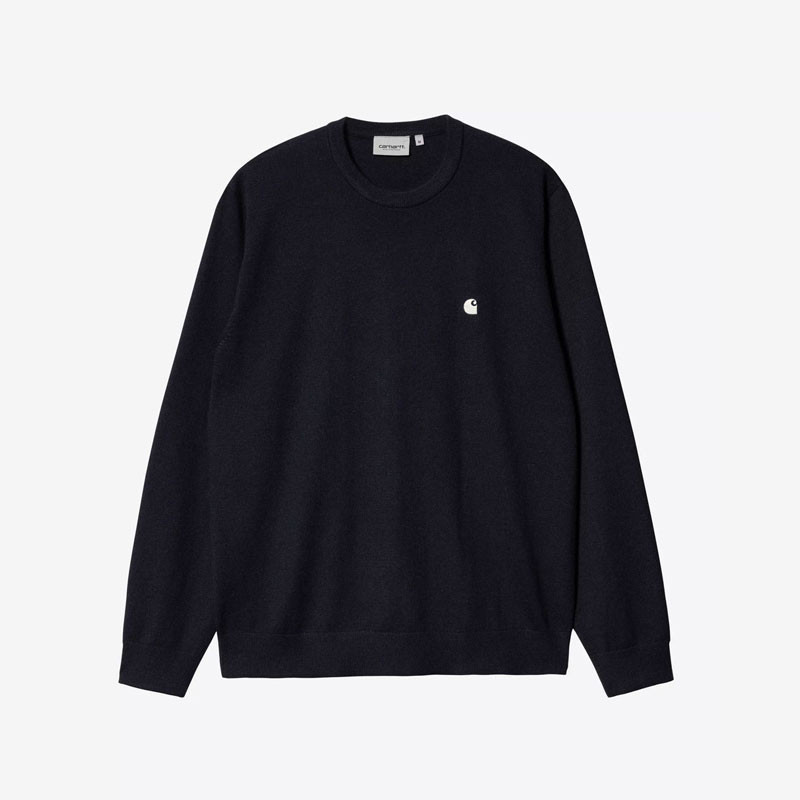 Jersey Carhartt WIP: Madison Sweater (Dark Navy Wax)