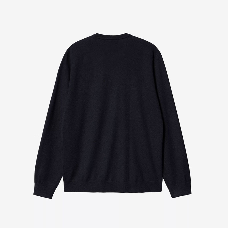 Jersey Carhartt WIP: Madison Sweater (Dark Navy Wax)