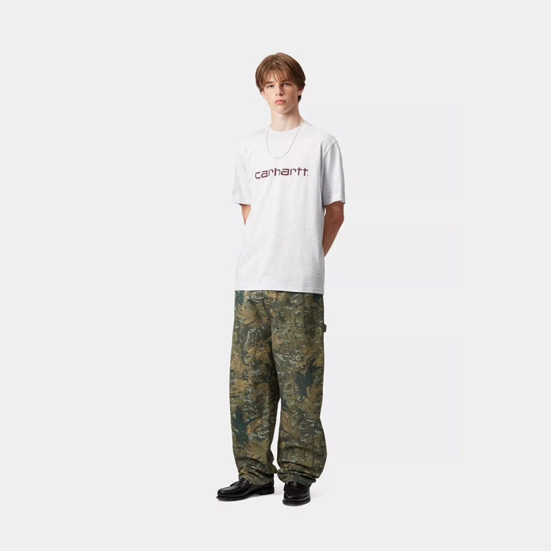 Camiseta Carhartt WIP: SS Script T Shirt (Ash Heather Rondo)