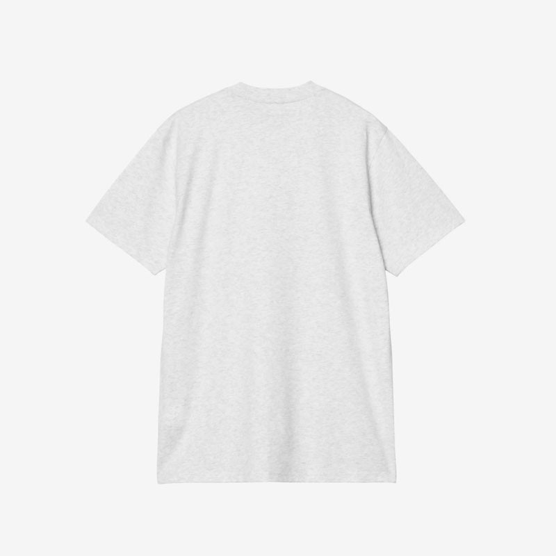 Camiseta Carhartt WIP: SS Script T Shirt (Ash Heather Rondo)