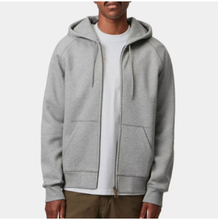 Sudadera Carhartt WIP: Hooded Chase Jacket (Grey Heather Gold)