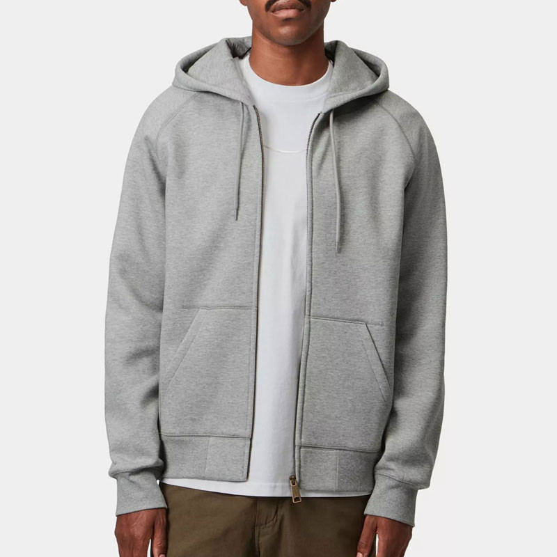 Sudadera Carhartt WIP: Hooded Chase Jacket (Grey Heather Gold)
