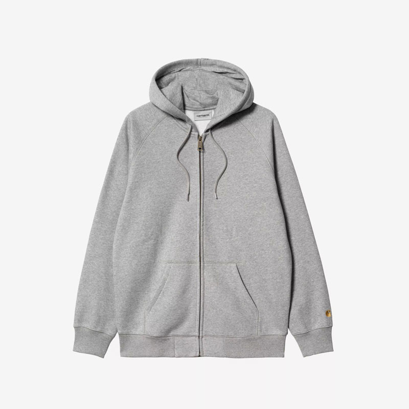Sudadera Carhartt WIP: Hooded Chase Jacket (Grey Heather Gold)