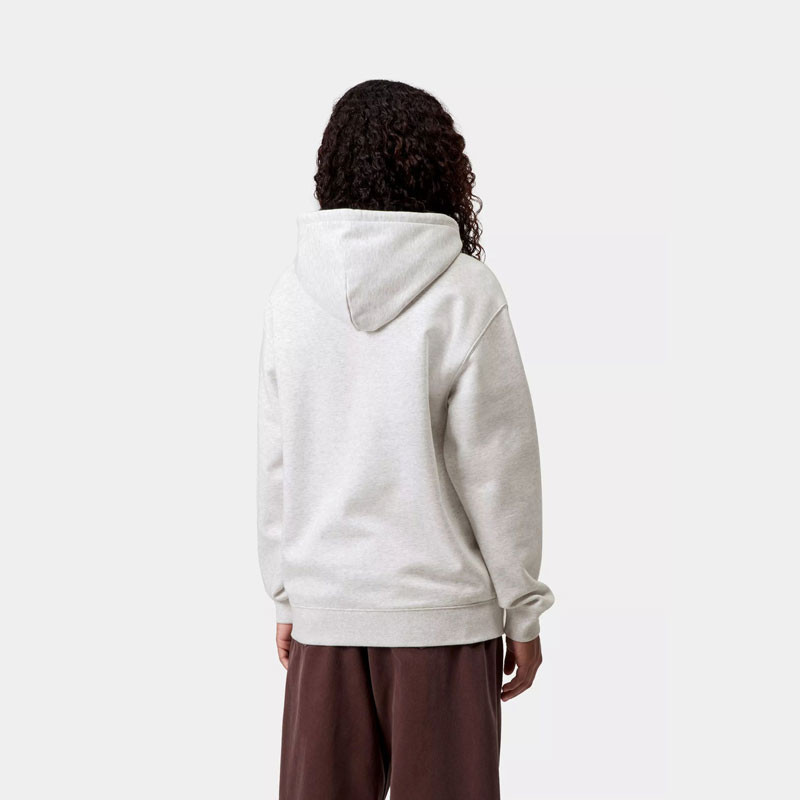 Sudadera Carhartt WIP: W Hooded Carhartt Sweat (Ash Hea Citadel)