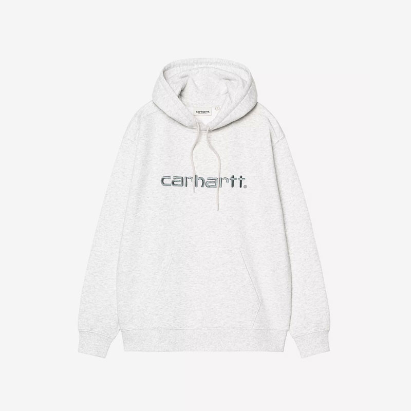 Sudadera Carhartt WIP: W Hooded Carhartt Sweat (Ash Hea Citadel)