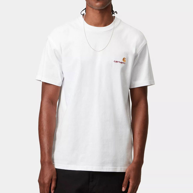 Camiseta Carhartt WIP: SS American Script T Shirt (White)