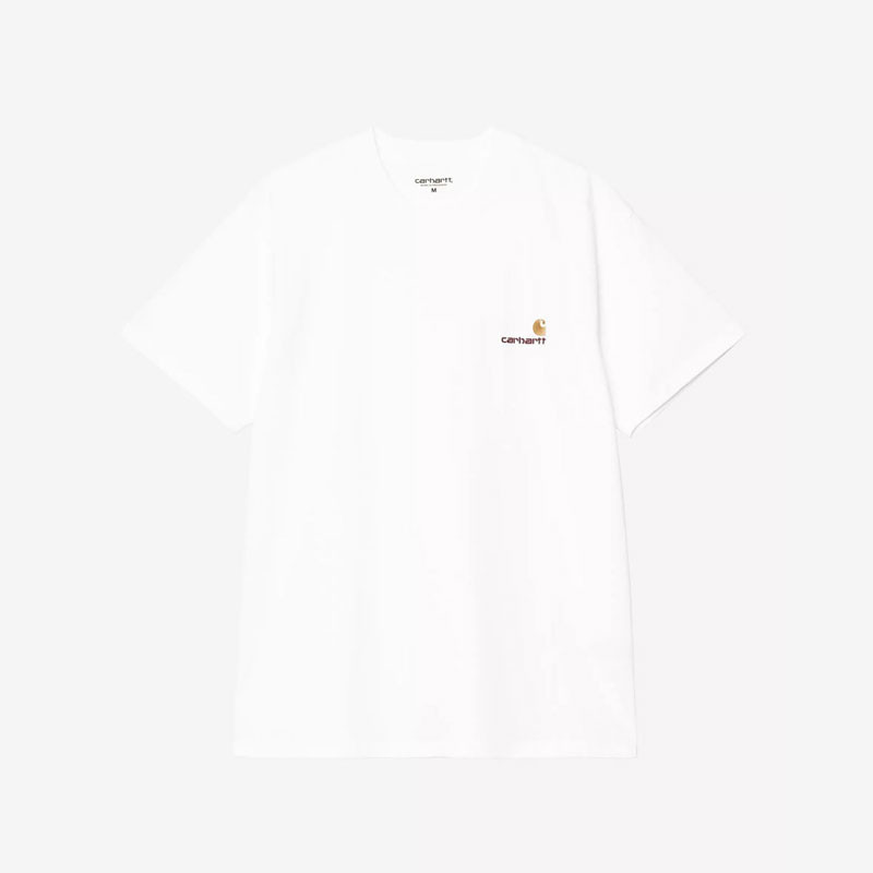 Camiseta Carhartt WIP: SS American Script T Shirt (White)