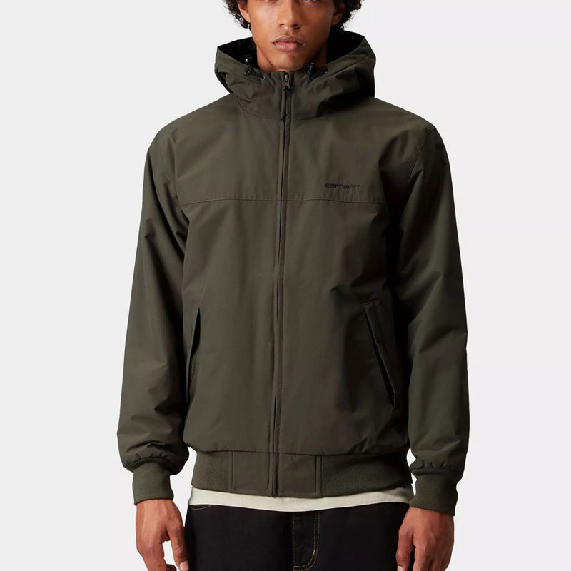 Chaqueta Carhartt WIP: Hooded Sail Jacket (Cypress Black)