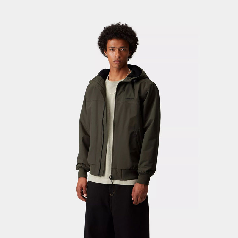 Chaqueta Carhartt WIP: Hooded Sail Jacket (Cypress Black)