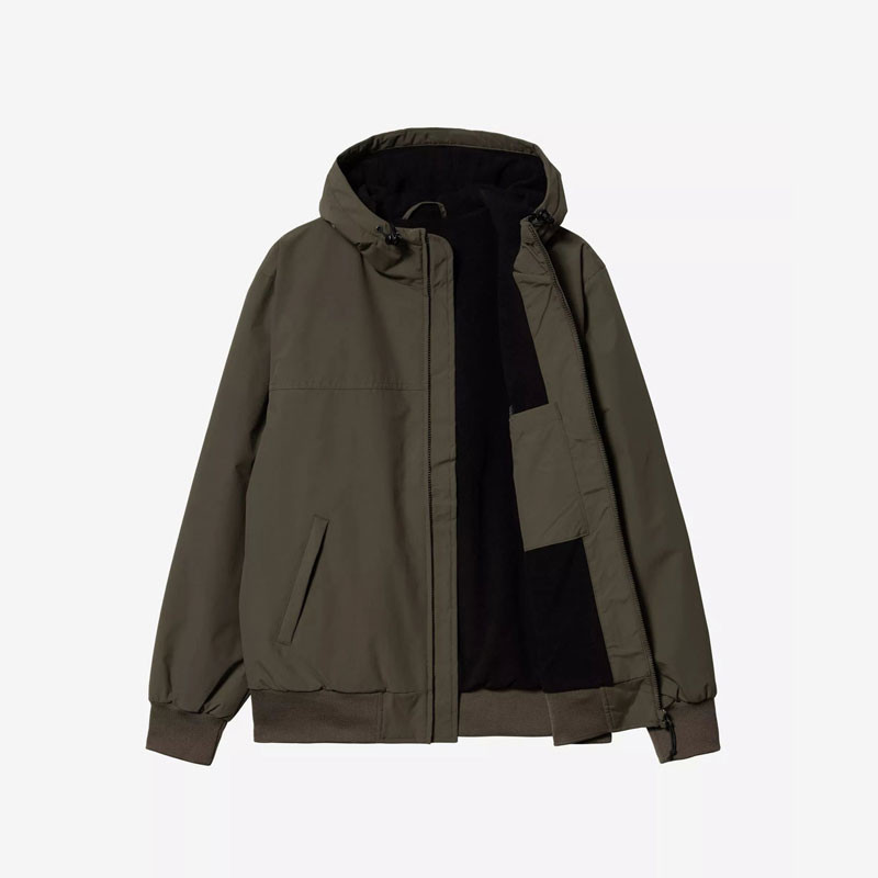 Chaqueta Carhartt WIP: Hooded Sail Jacket (Cypress Black)